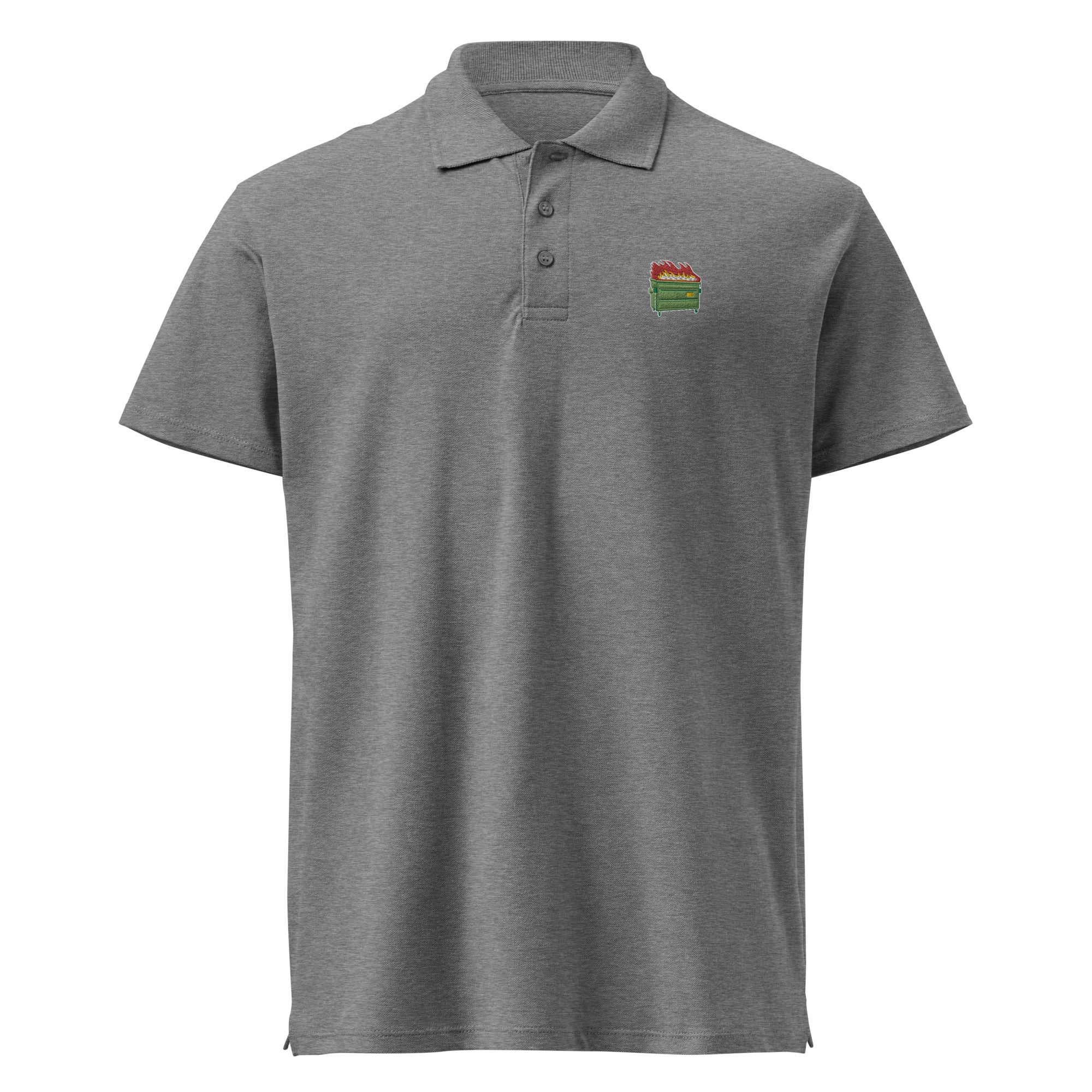 Dumpster Fire Pique Polo Shirt