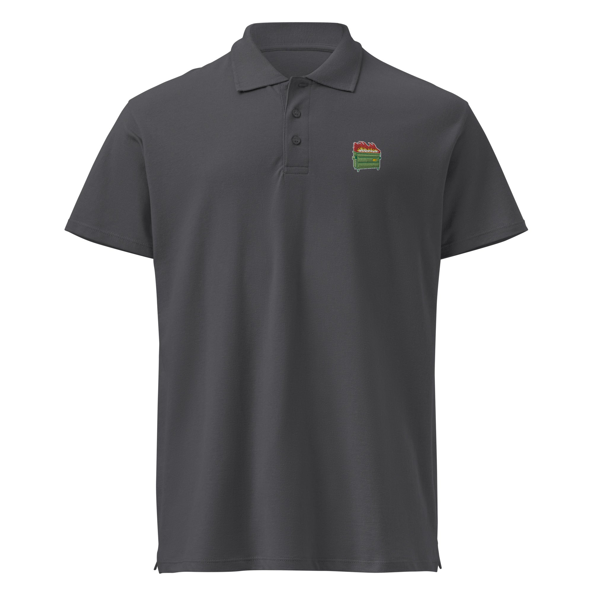 Dumpster Fire Pique Polo Shirt