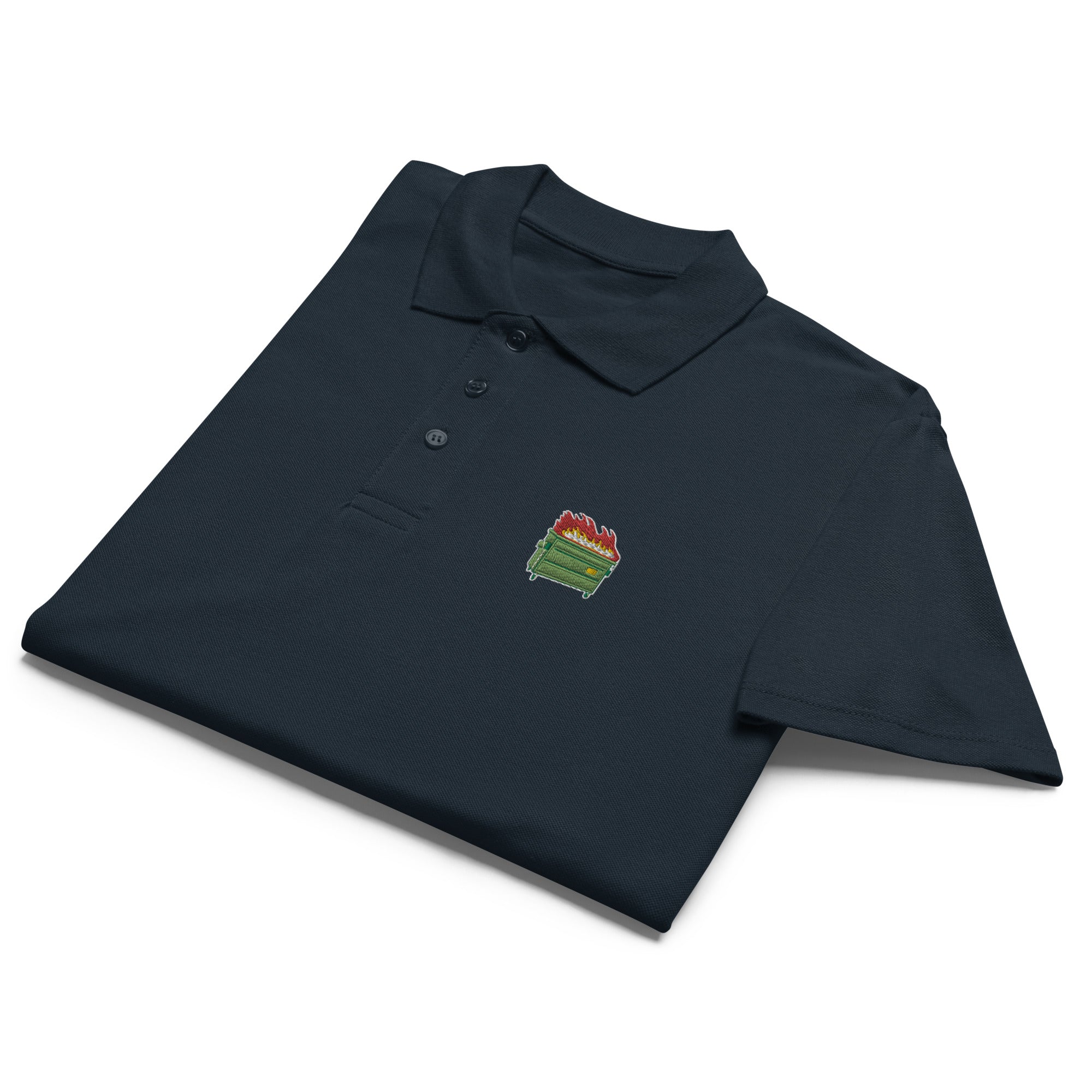 Dumpster Fire Pique Polo Shirt