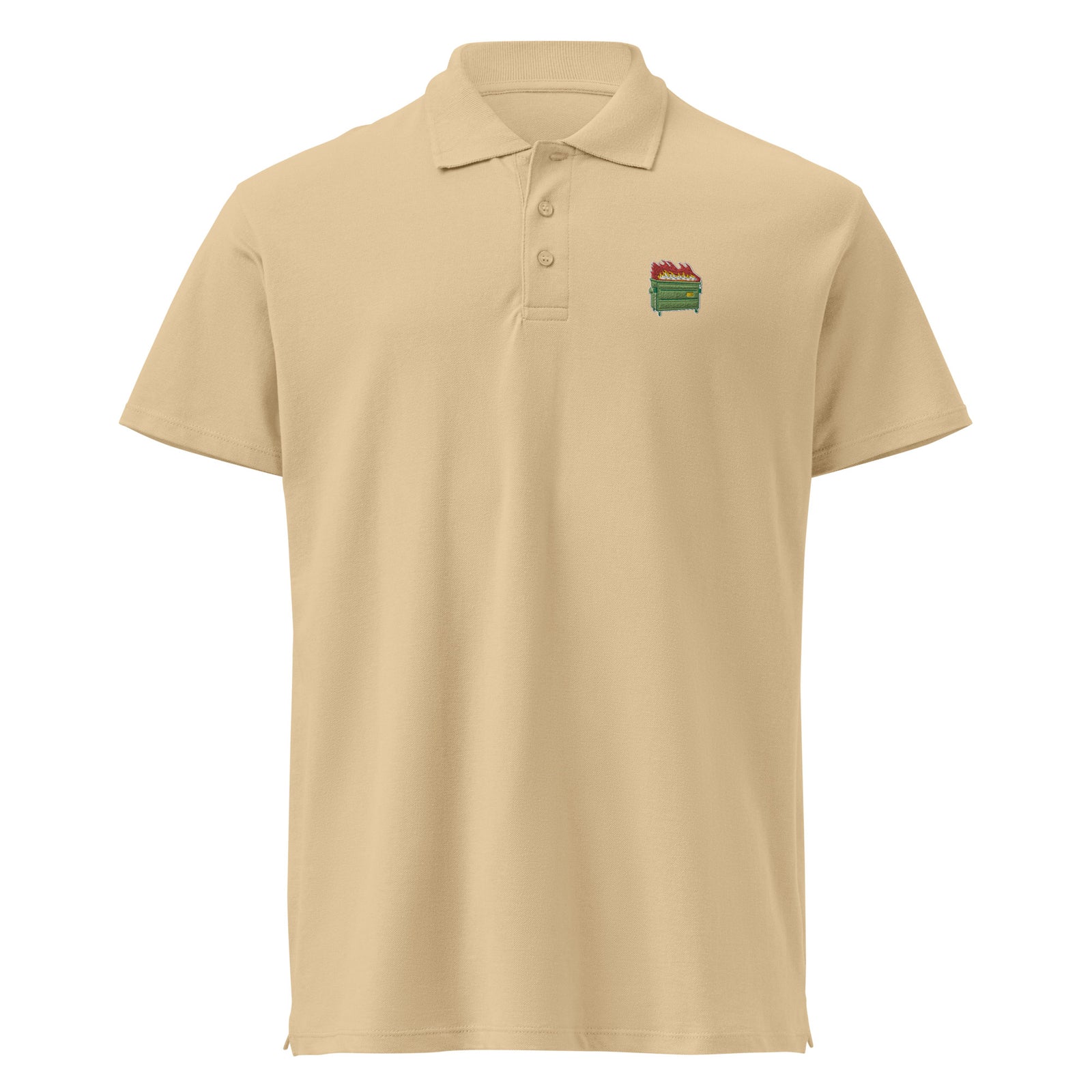 Dumpster Fire Pique Polo Shirt