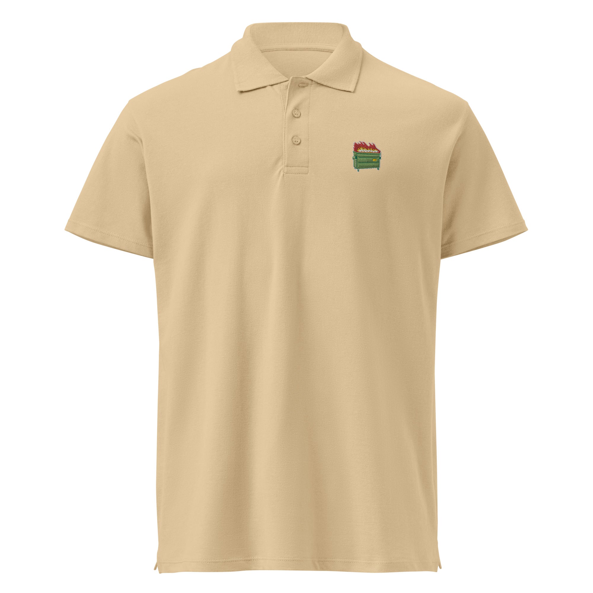 Dumpster Fire Pique Polo Shirt