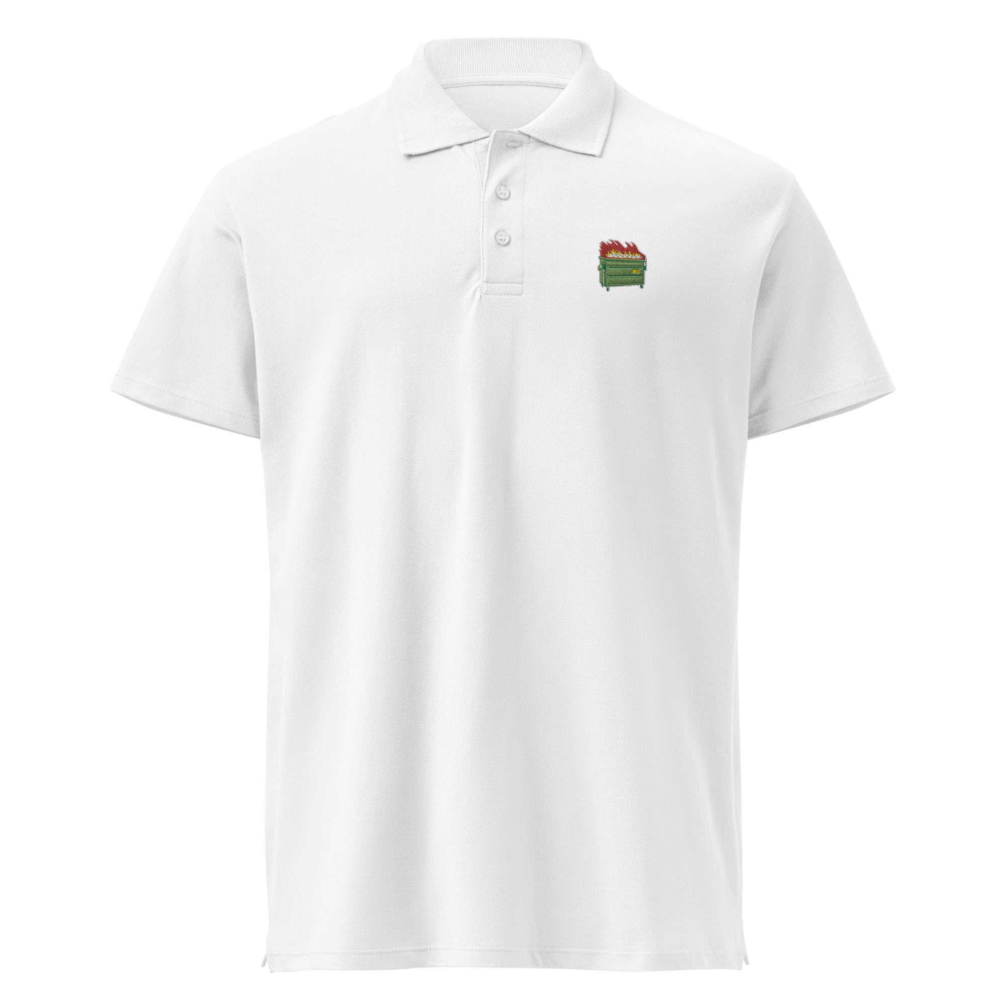 Dumpster Fire Pique Polo Shirt