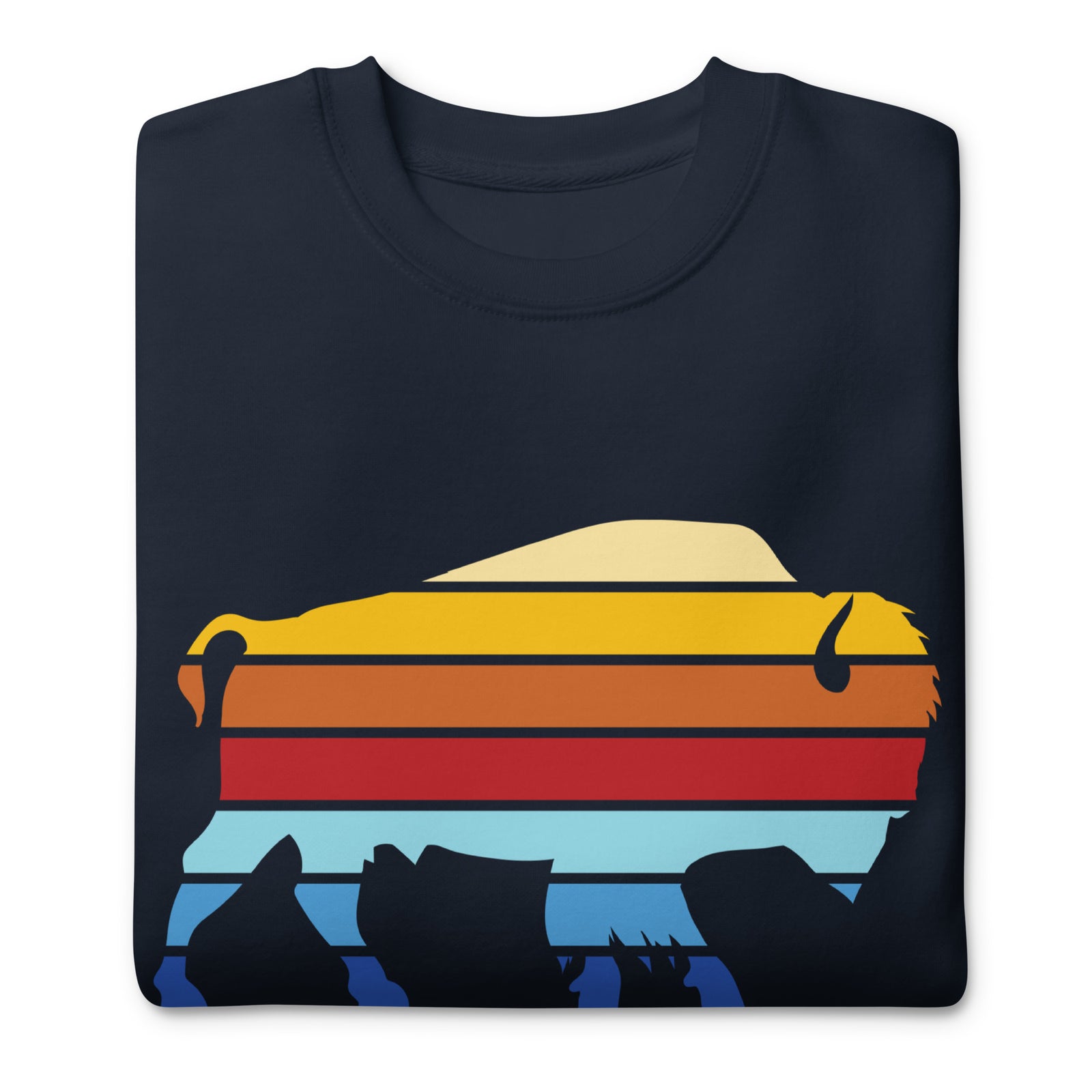Bison Stack Unisex Crewneck Sweatshirt