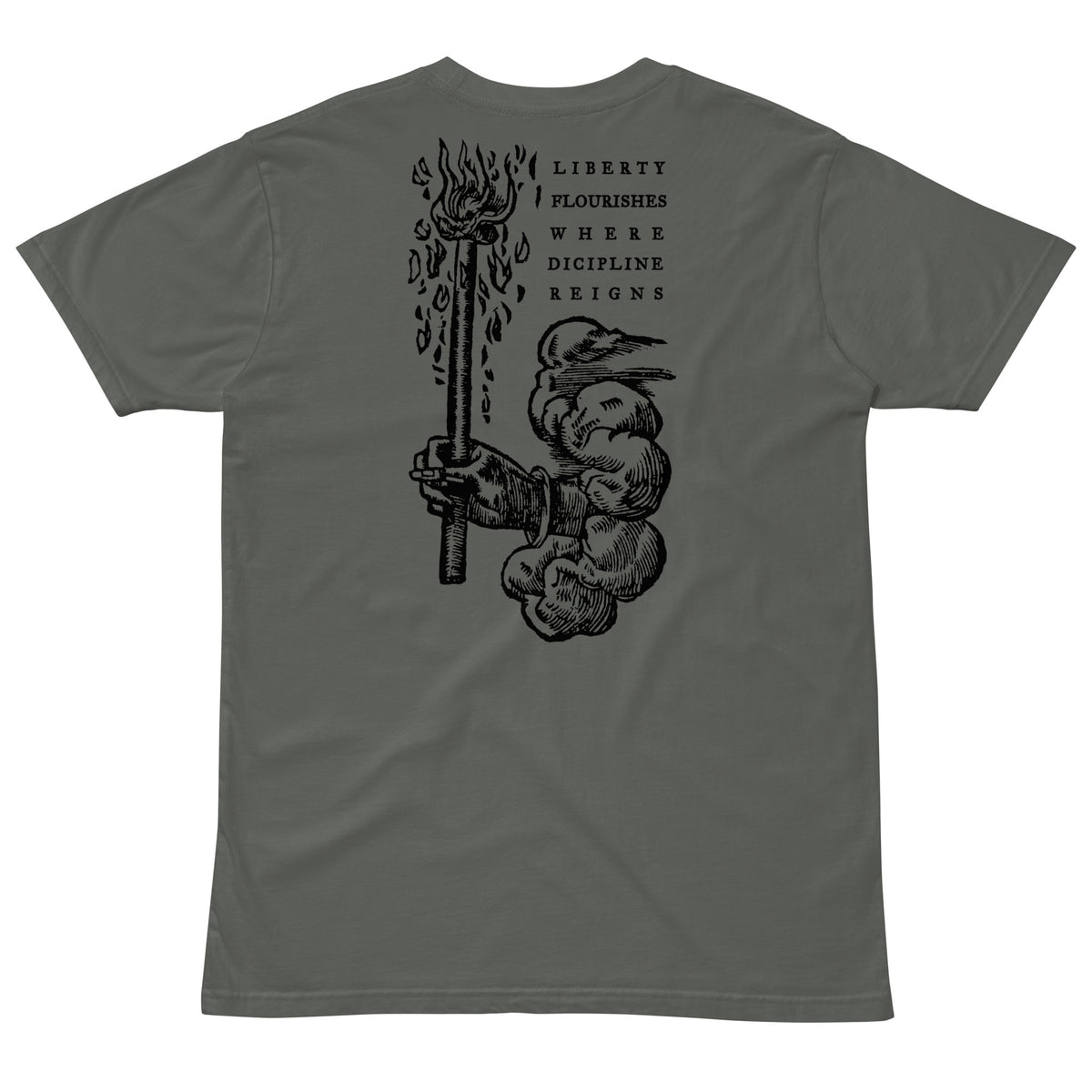 Where Discipline Reigns Liberty Flourishes Graphic T-Shirt