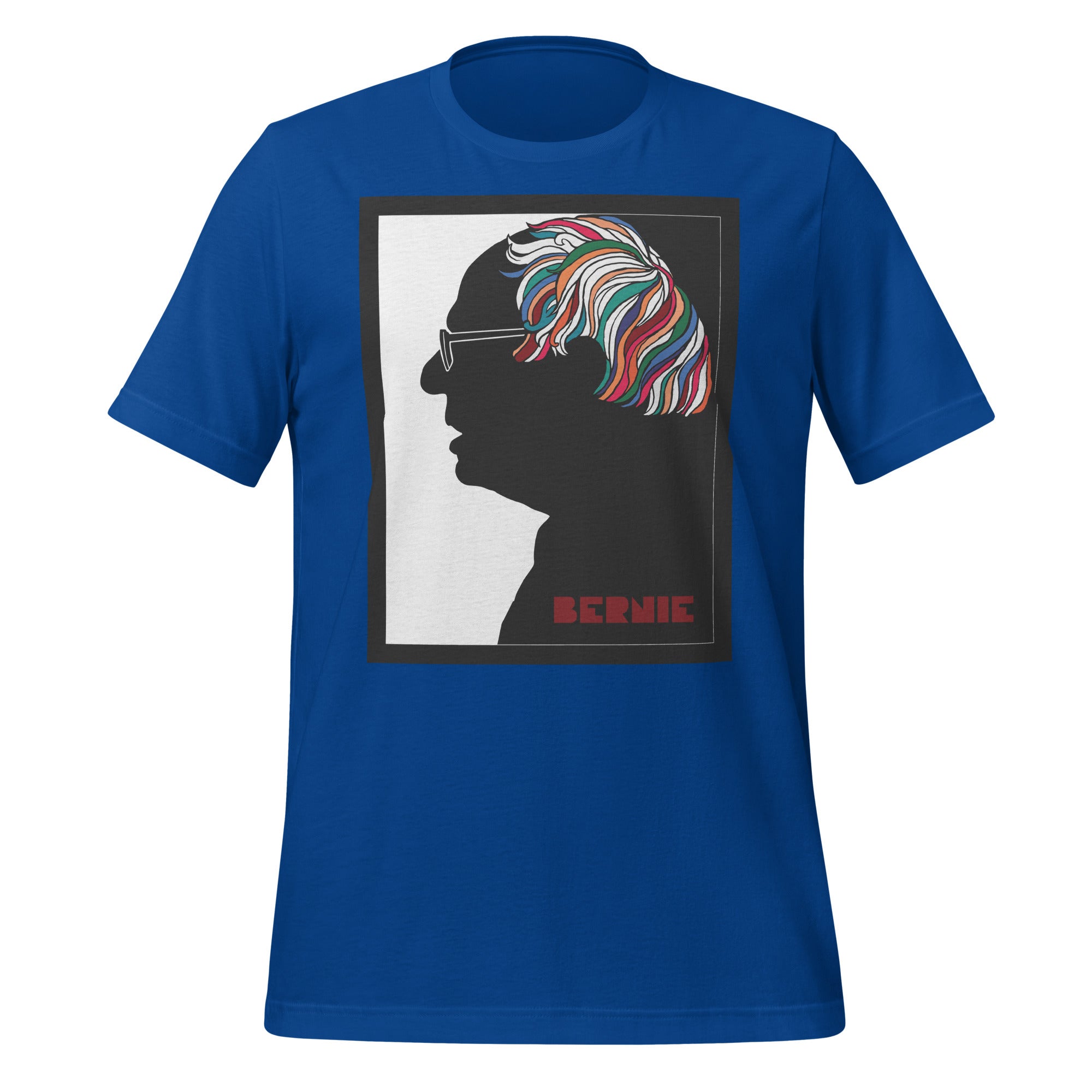 Bernie Sanders Psychedelic Hair Milton Glaser Parody T-Shirt