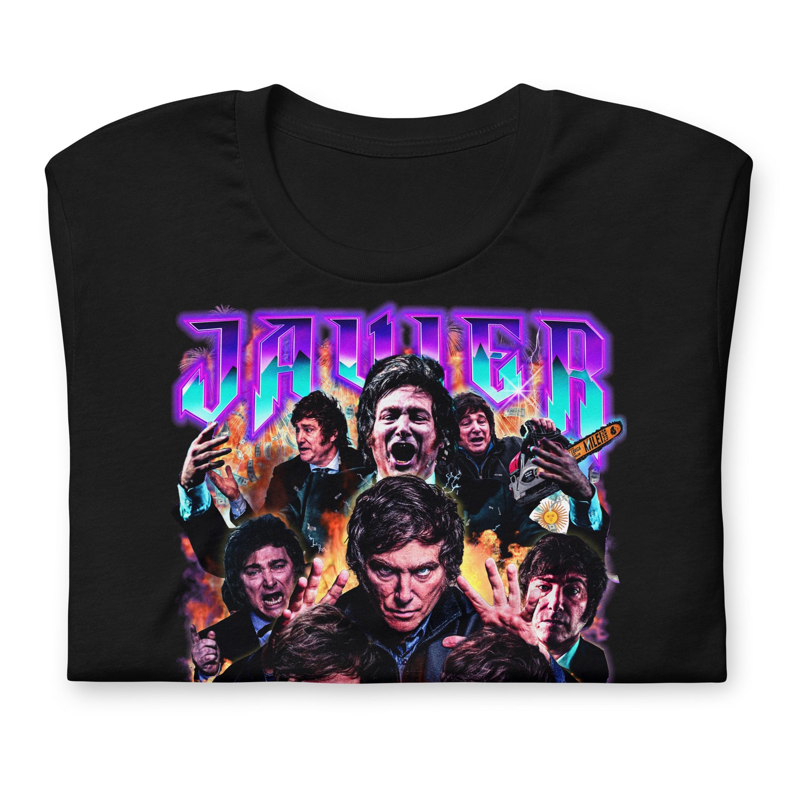 Javier Milei 90s Bootleg Graphic T-Shirt