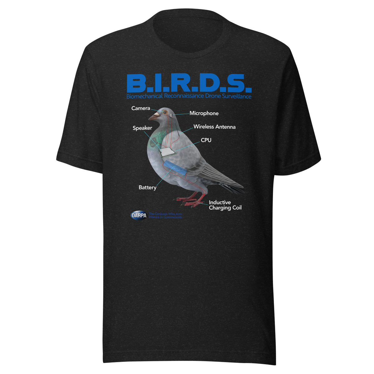 B.I.R.D.S. Biomechanical Reconnaissance Drone Surveillance T-Shirt
