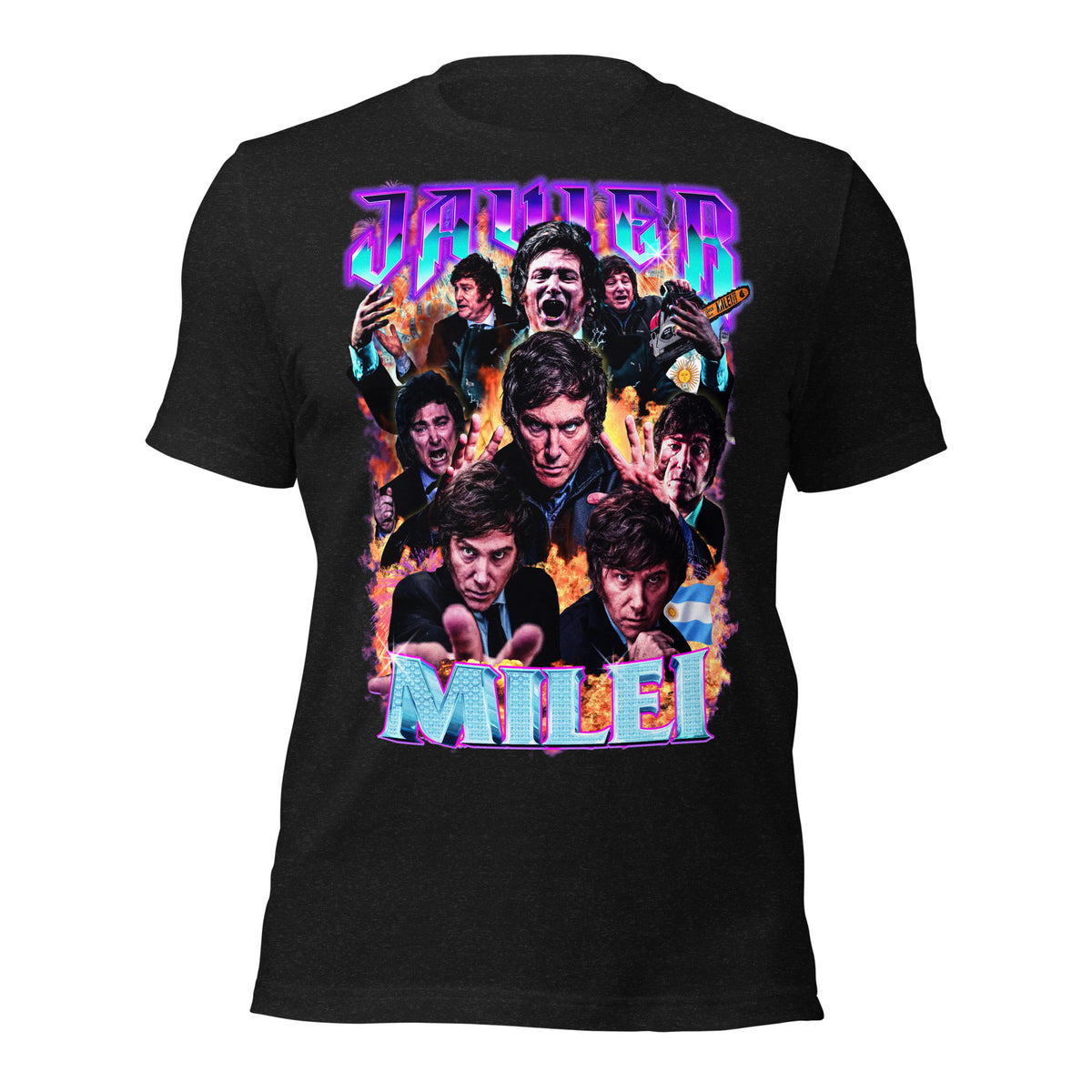 Javier Milei 90s Bootleg Graphic T-Shirt
