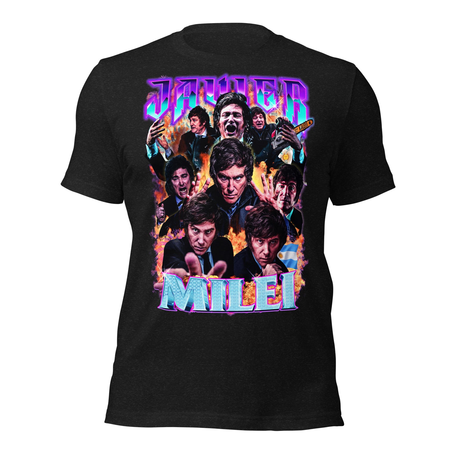 Javier Milei 90s Bootleg Graphic T-Shirt
