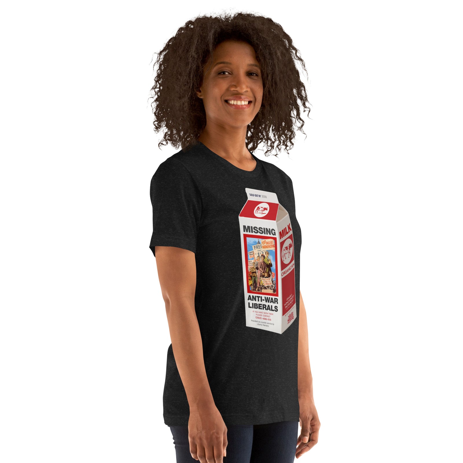 Missing Anti-War Liberals On Milk Carton T-Shirt