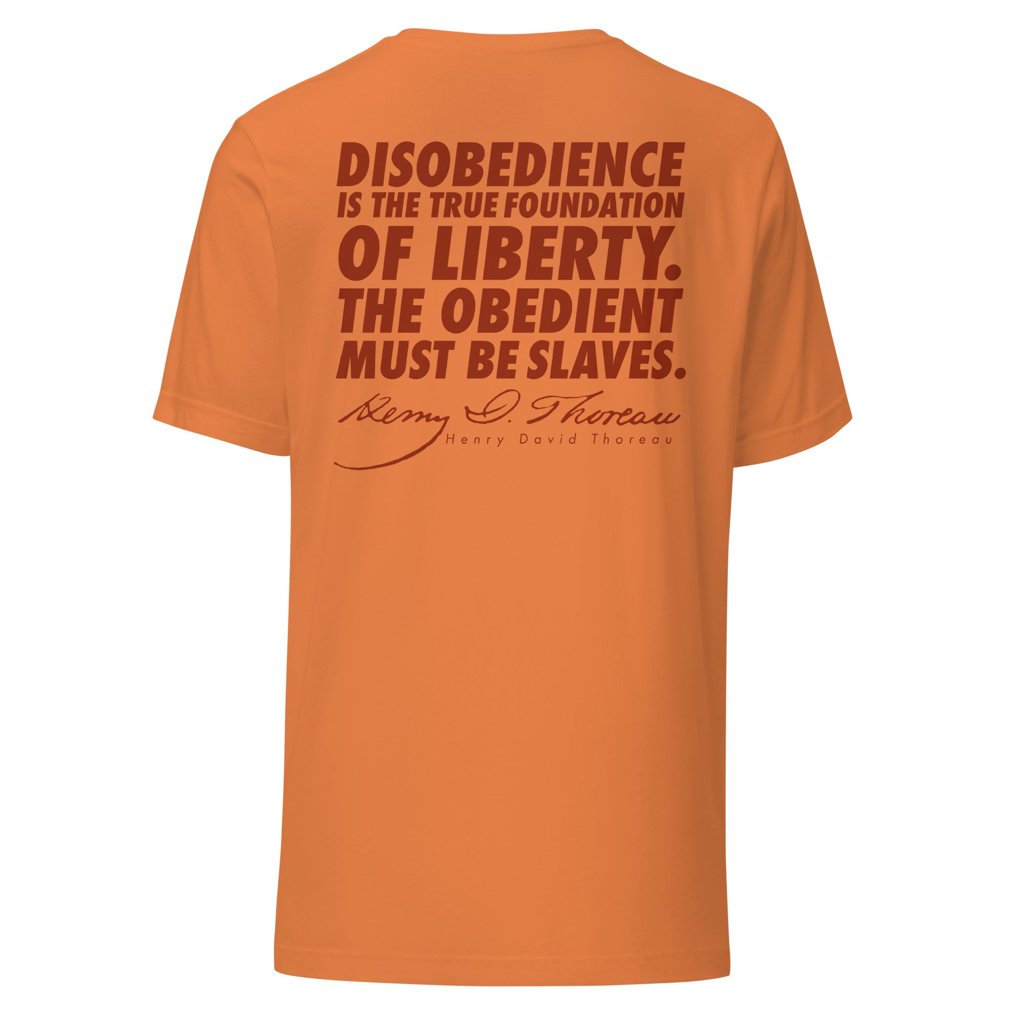 Henry David Thoreau Disobey Men's T-Shirt