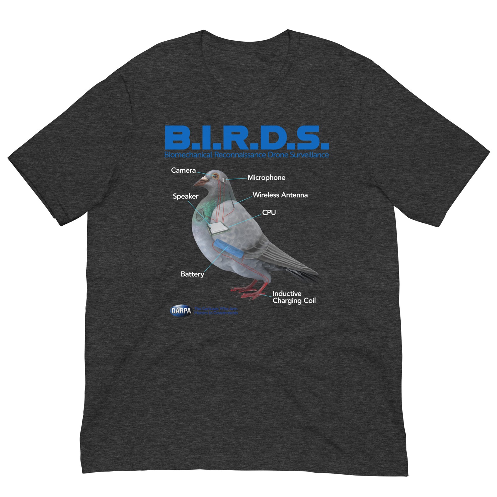 B.I.R.D.S. Biomechanical Reconnaissance Drone Surveillance T-Shirt