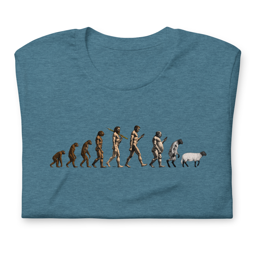 March of Devolution Sheeple T-Shirt