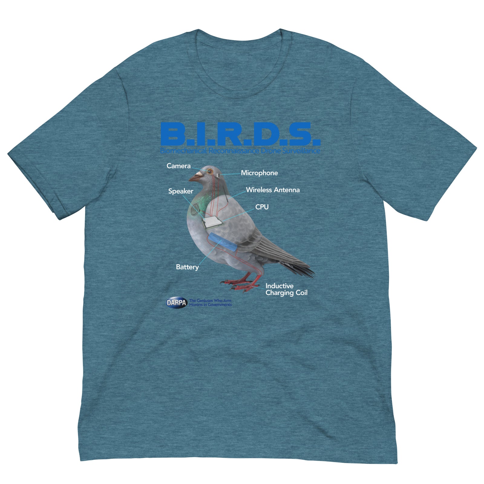B.I.R.D.S. Biomechanical Reconnaissance Drone Surveillance T-Shirt