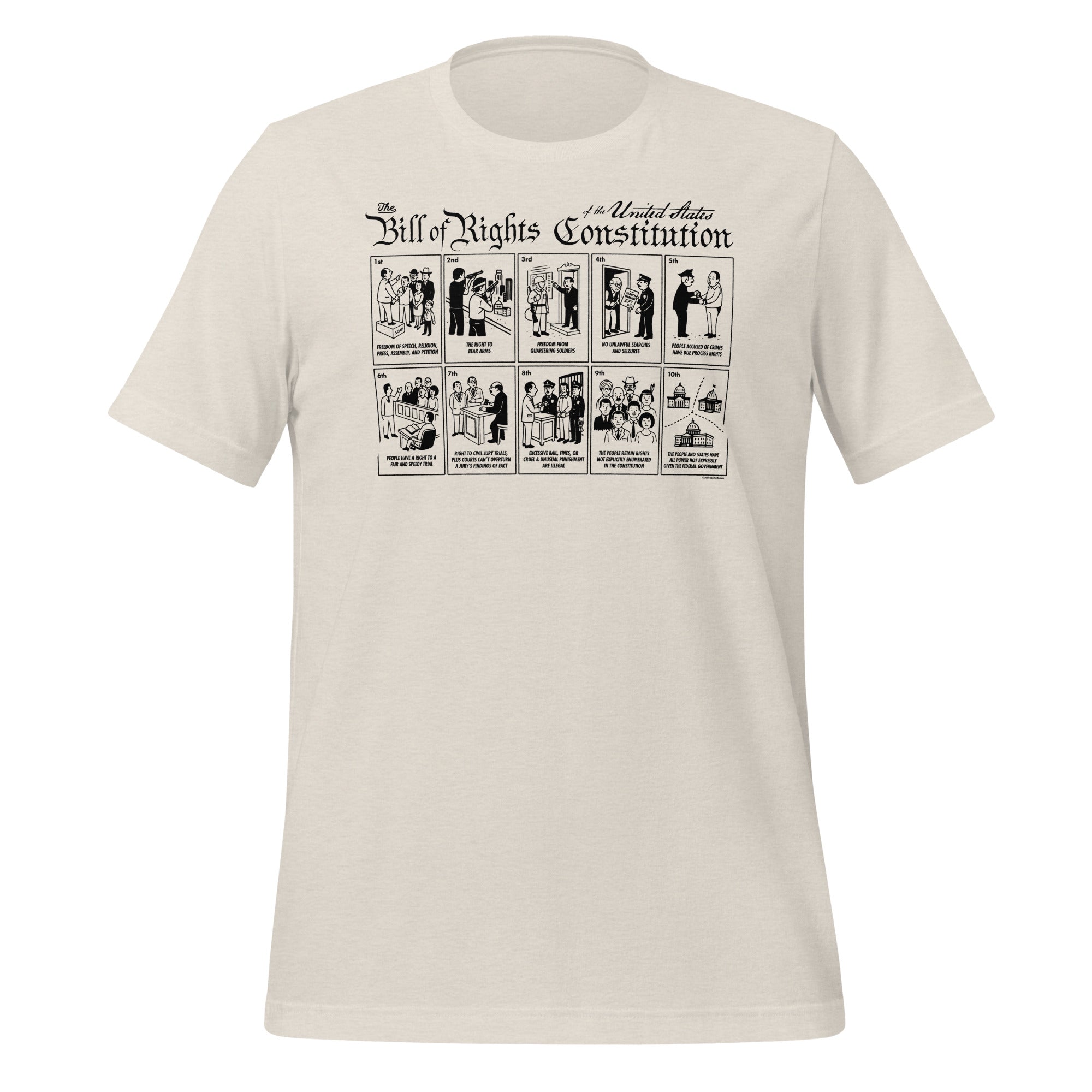The Illustrated Bill of Rights Graphic Tee