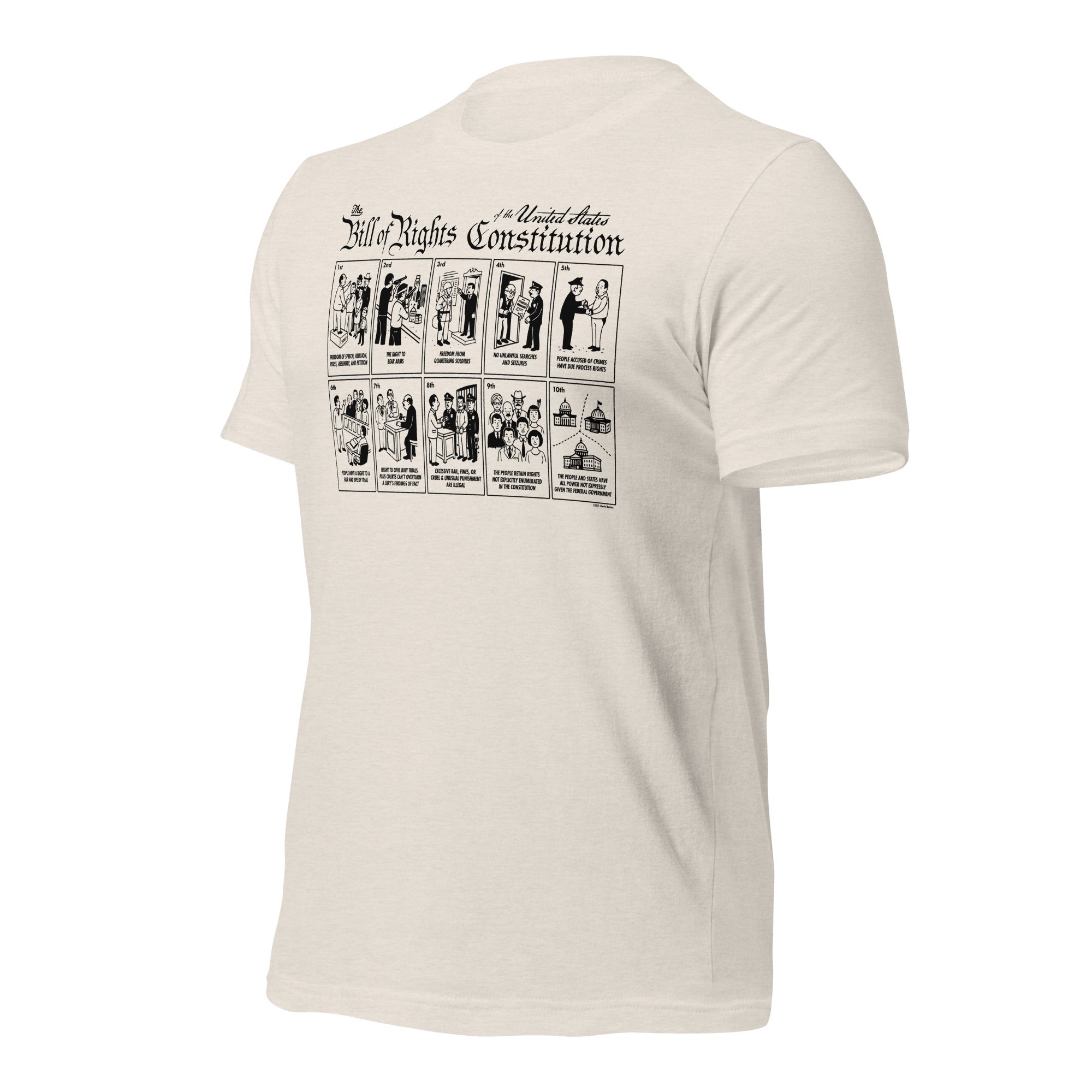 The Illustrated Bill of Rights Graphic Tee by Liberty Maniacs