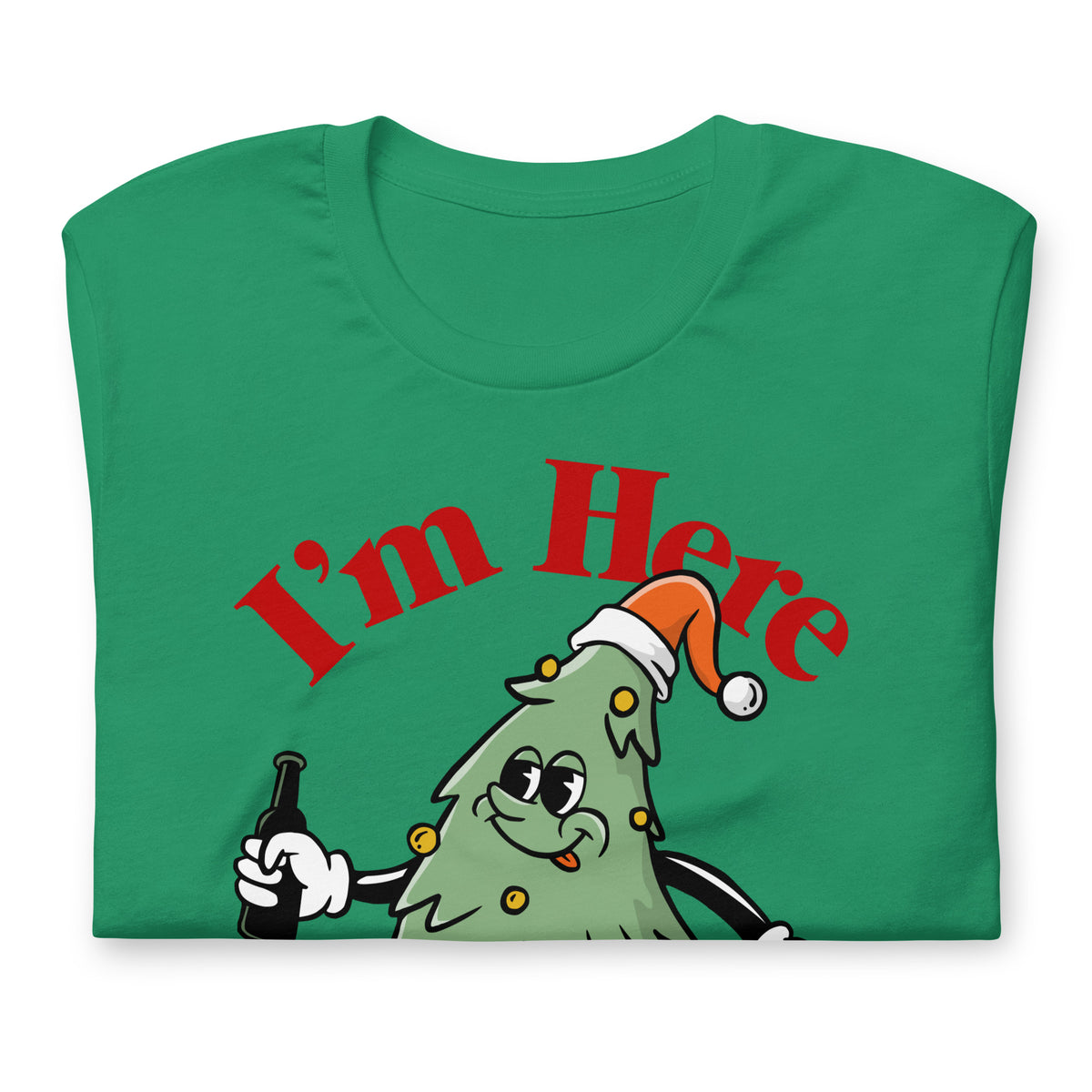 I&#39;m Here to Get Lit Christmas Tree T-Shirt