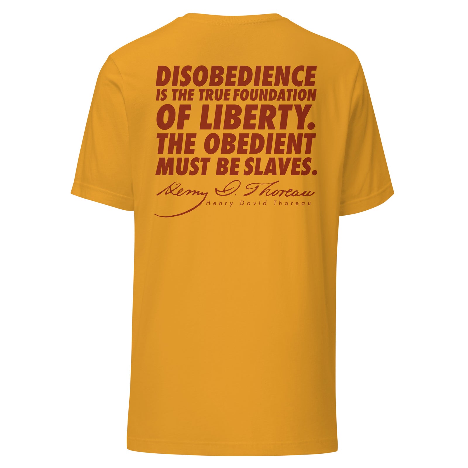 Henry David Thoreau Disobey Men's T-Shirt