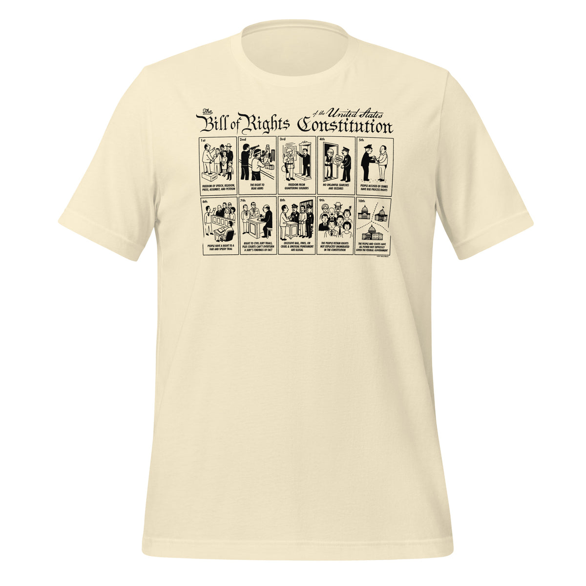 The Illustrated Bill of Rights Graphic Tee by Liberty Maniacs