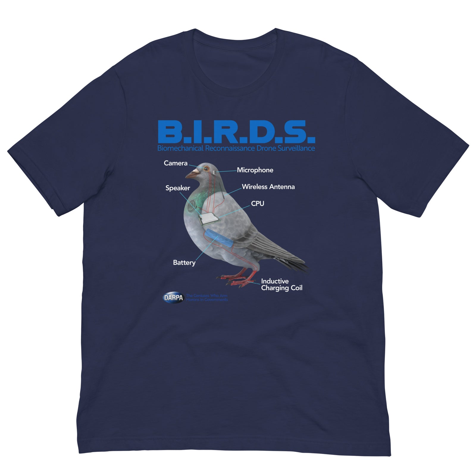 B.I.R.D.S. Biomechanical Reconnaissance Drone Surveillance T-Shirt