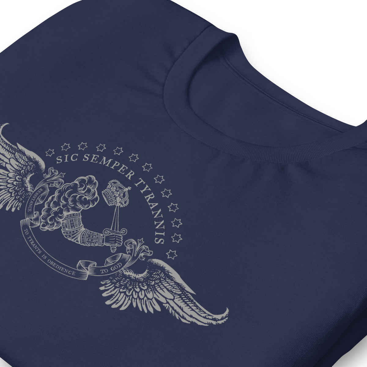 Resistance to Tyrants Gostelowe Battle Flag Men&#39;s Tee