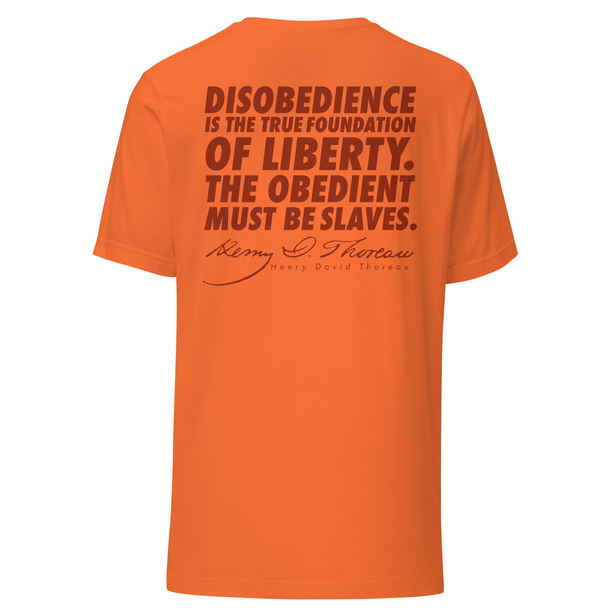 Henry David Thoreau Disobey Men's T-Shirt