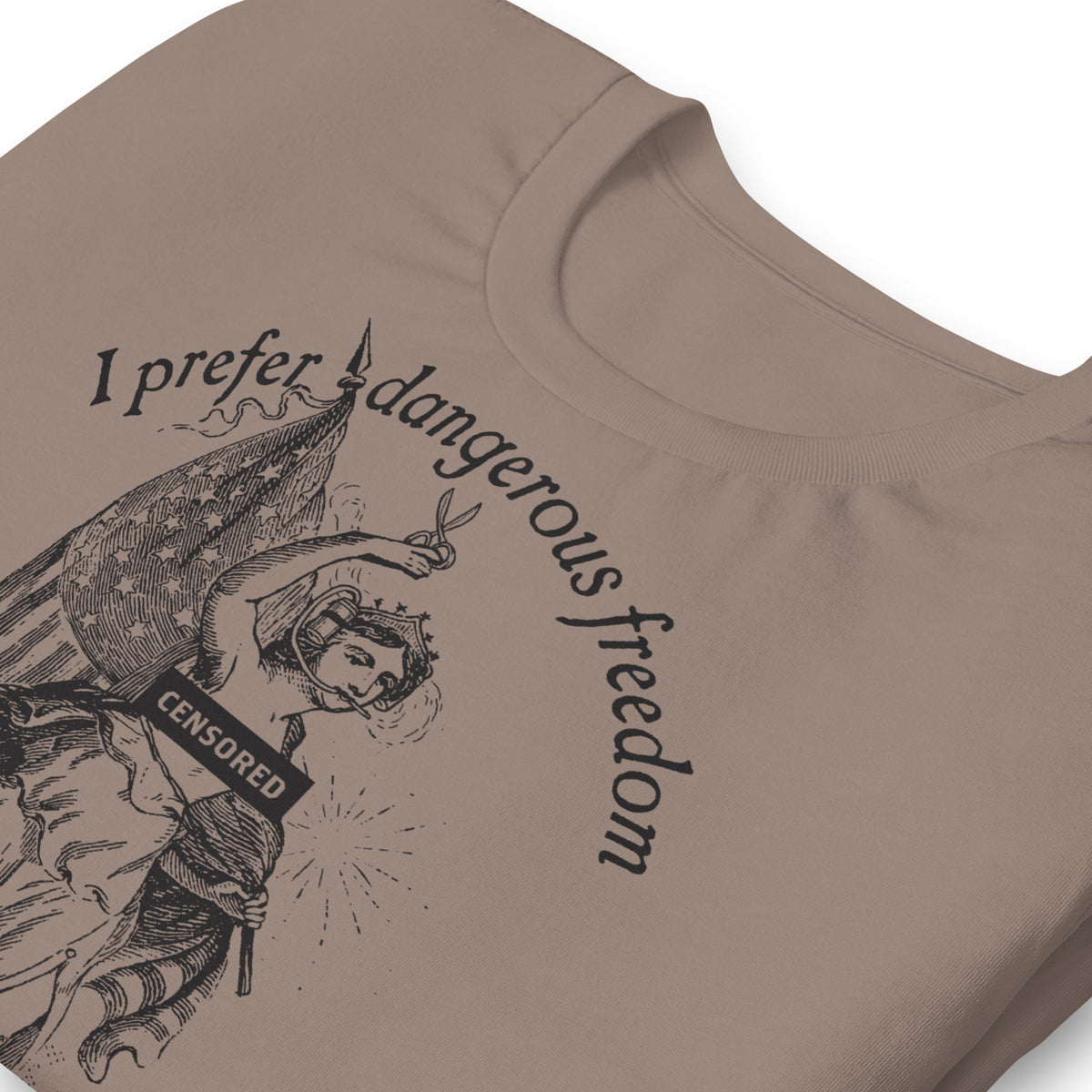 I Prefer Dangerous Freedom Jefferson Quote T-Shirt