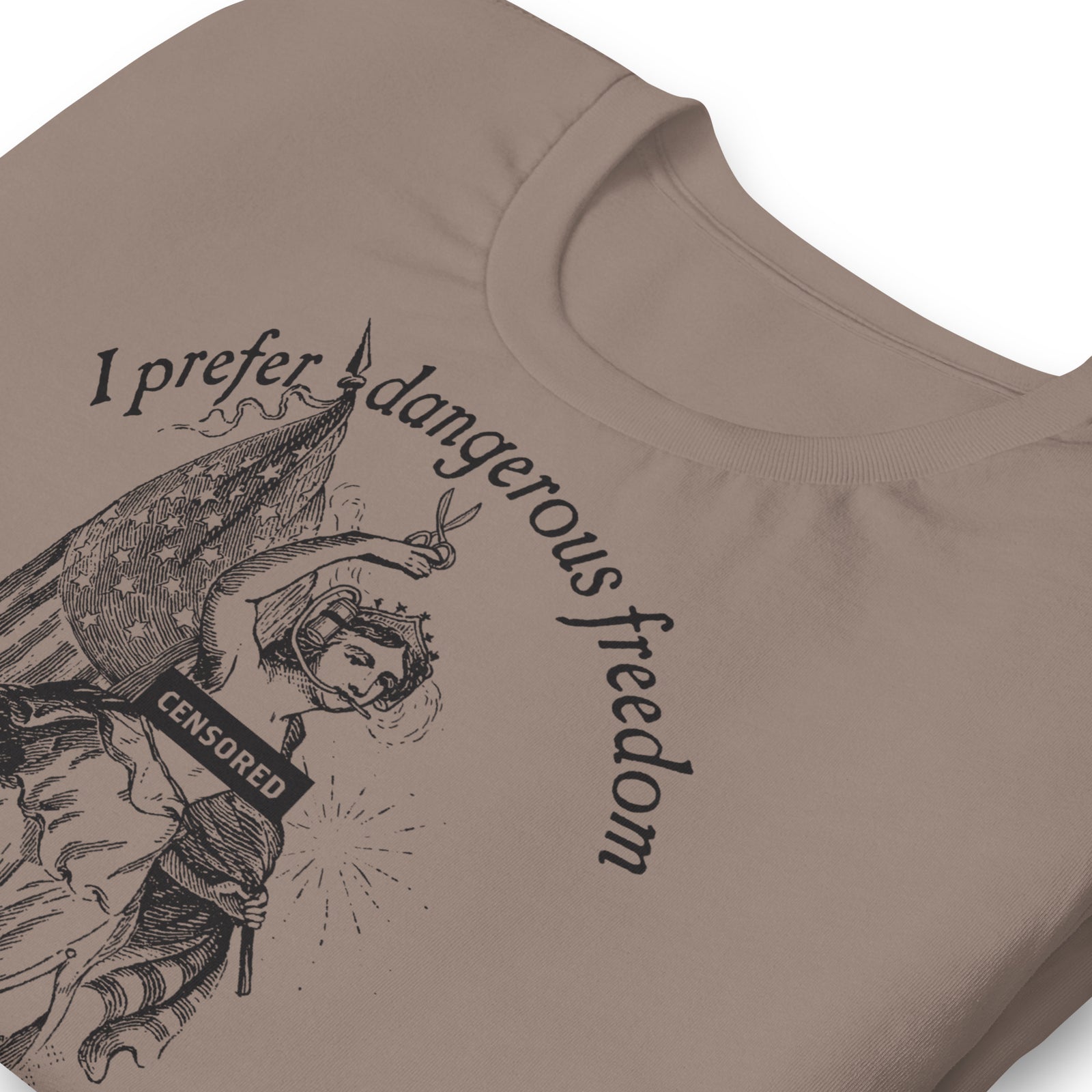 I Prefer Dangerous Freedom Jefferson Quote T-Shirt
