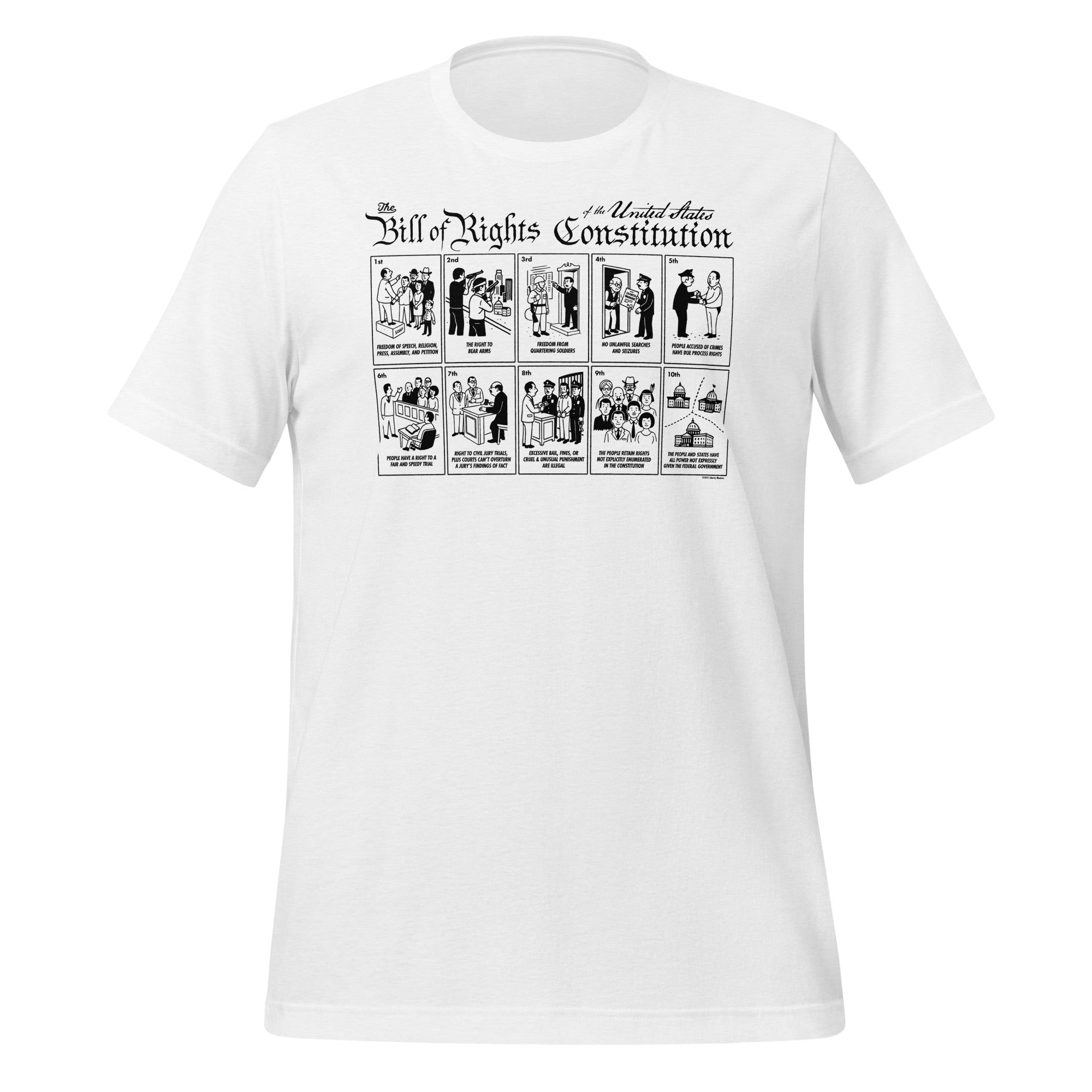 The Illustrated Bill of Rights Graphic Tee by Liberty Maniacs