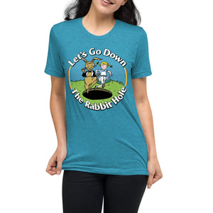 Let's Go Down the Rabbit Hole Tri-Blend T-Shirt