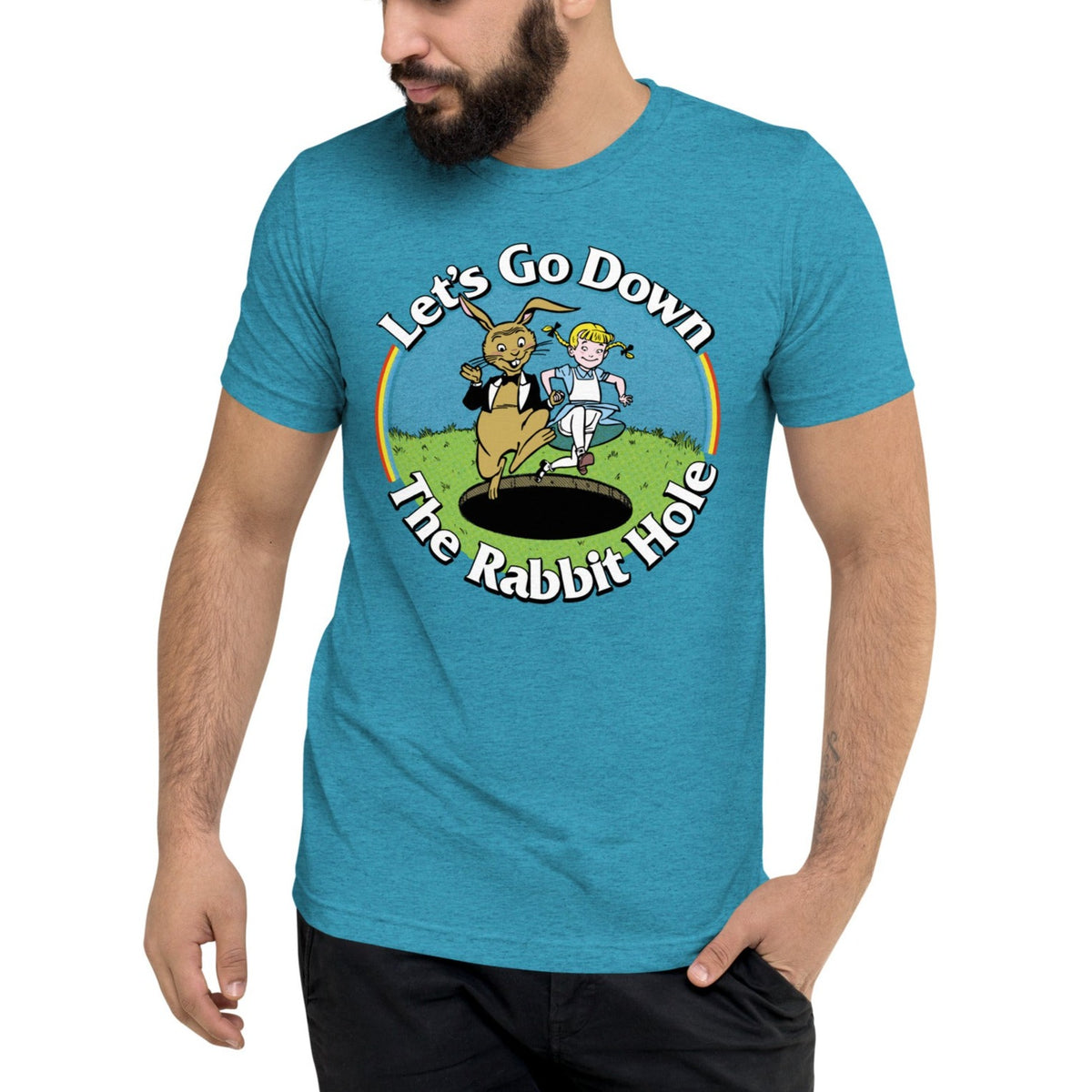 Let&#39;s Go Down the Rabbit Hole Tri-Blend T-Shirt