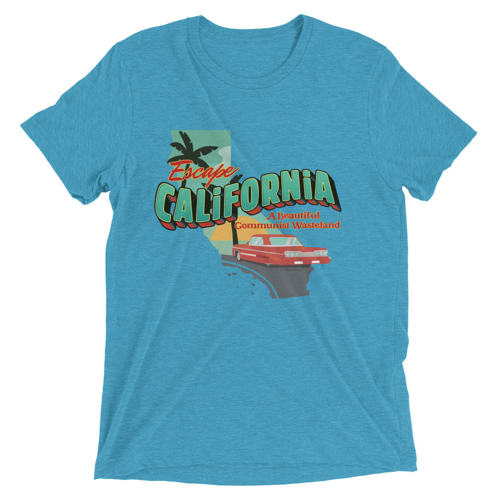 Escape California A Beautiful Communist Wasteland Unisex Tri-Blend Track Shirt