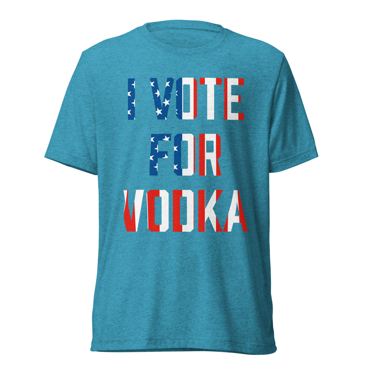 I Vote For Vodka Unisex Tri-Blend Track Shirt