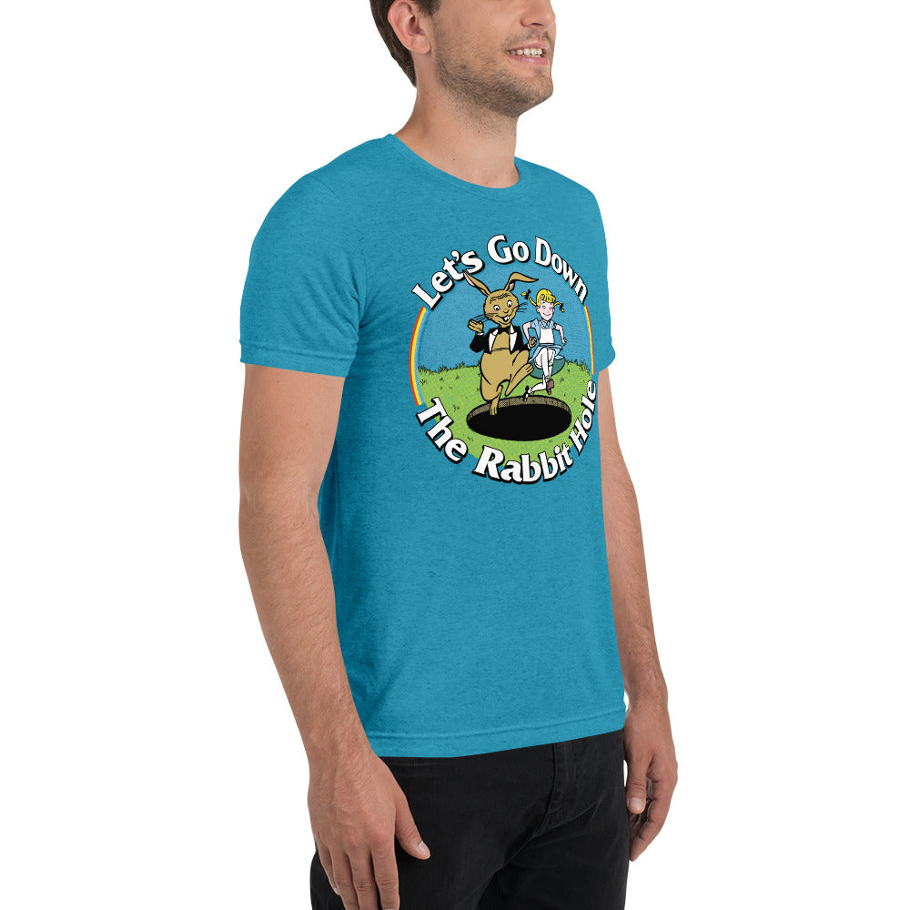 Let's Go Down the Rabbit Hole Tri-Blend T-Shirt