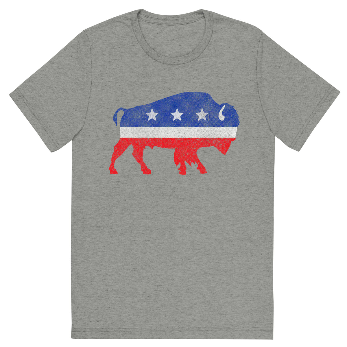 Independent Bison Distressed Tri-Blend Track Shirt