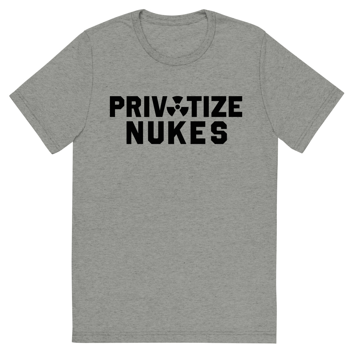 Privatize Nukes Tri-Blend Track Shirt
