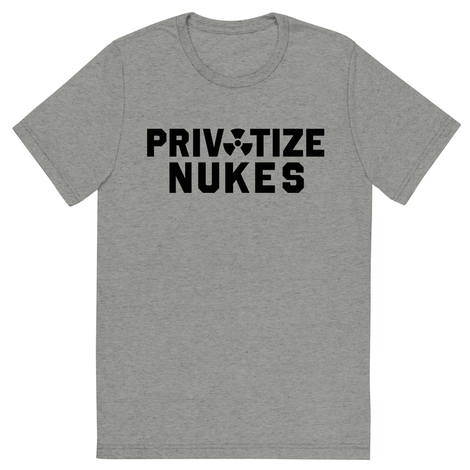 Privatize Nukes Tri-Blend Track Shirt