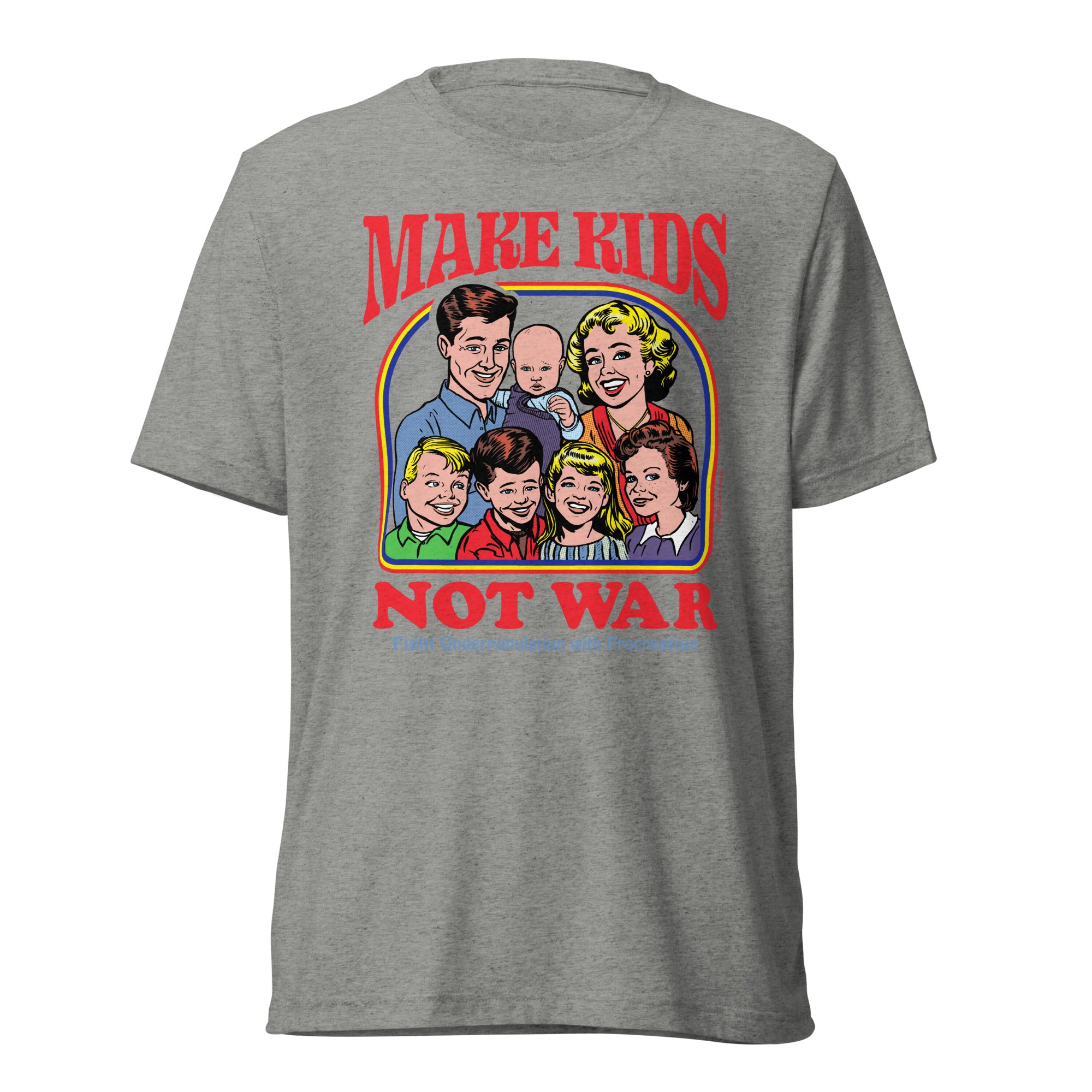 Make Kids Not War Tri-Blend Track Shirt