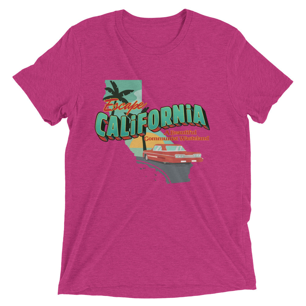 Escape California A Beautiful Communist Wasteland Unisex Tri-Blend Track Shirt