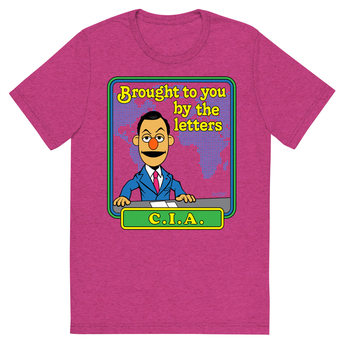 Brought to You By the Letters CIA Tri-Blend Track Shirt