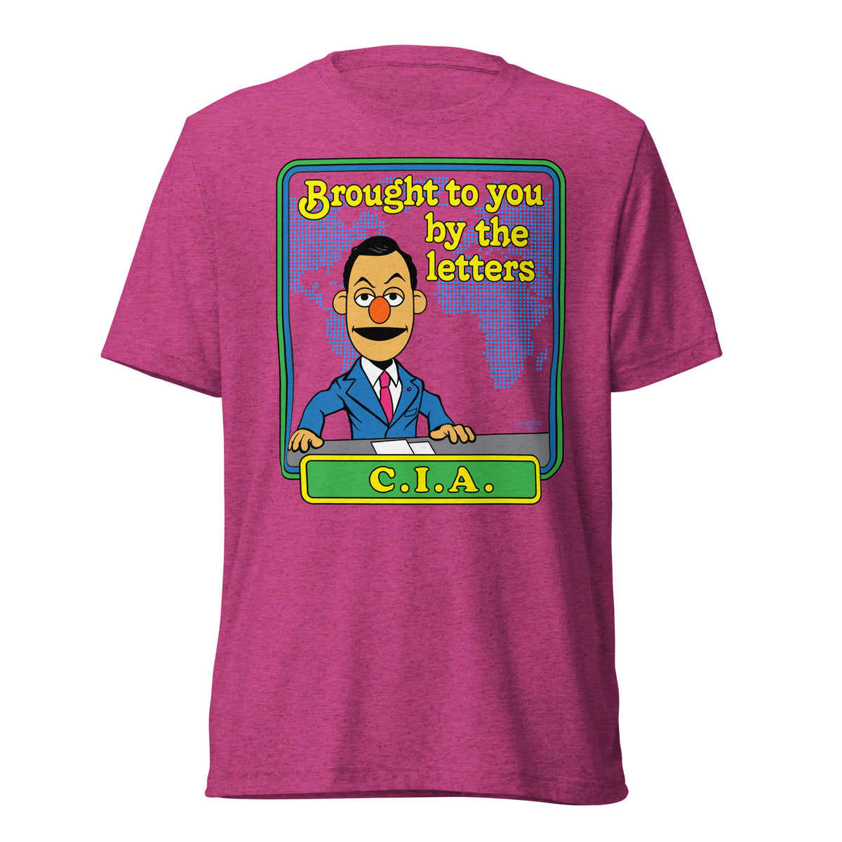 Brought to You By the Letters CIA Tri-Blend Track Shirt