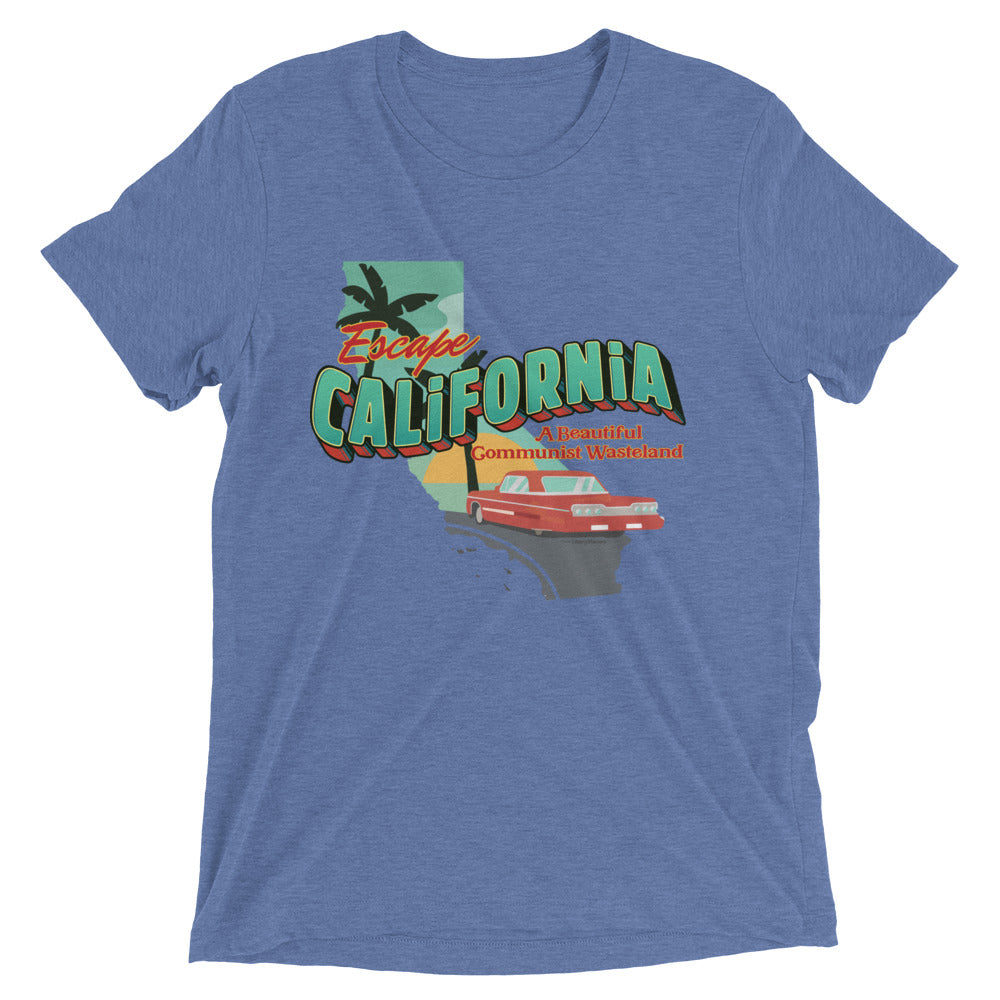 Escape California A Beautiful Communist Wasteland Unisex Tri-Blend Track Shirt