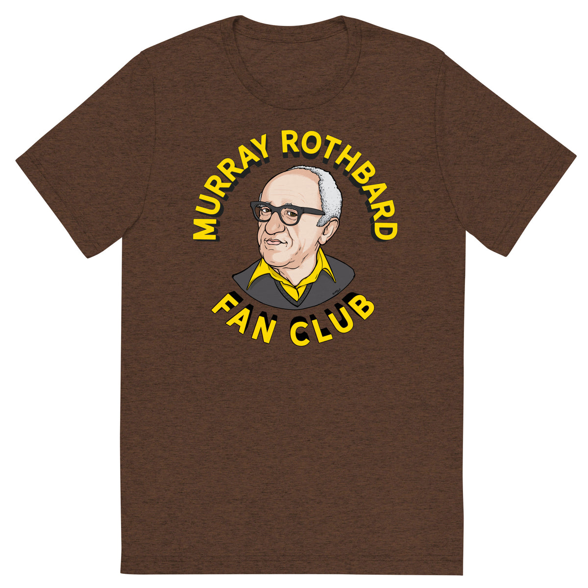 Murray Rothbard Fan Club Tri-Blend T-Shirt