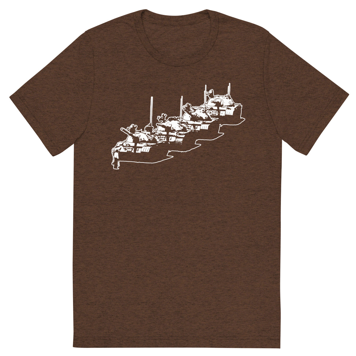 Tiananmen Tank Man Tri-Blend Track Shirt