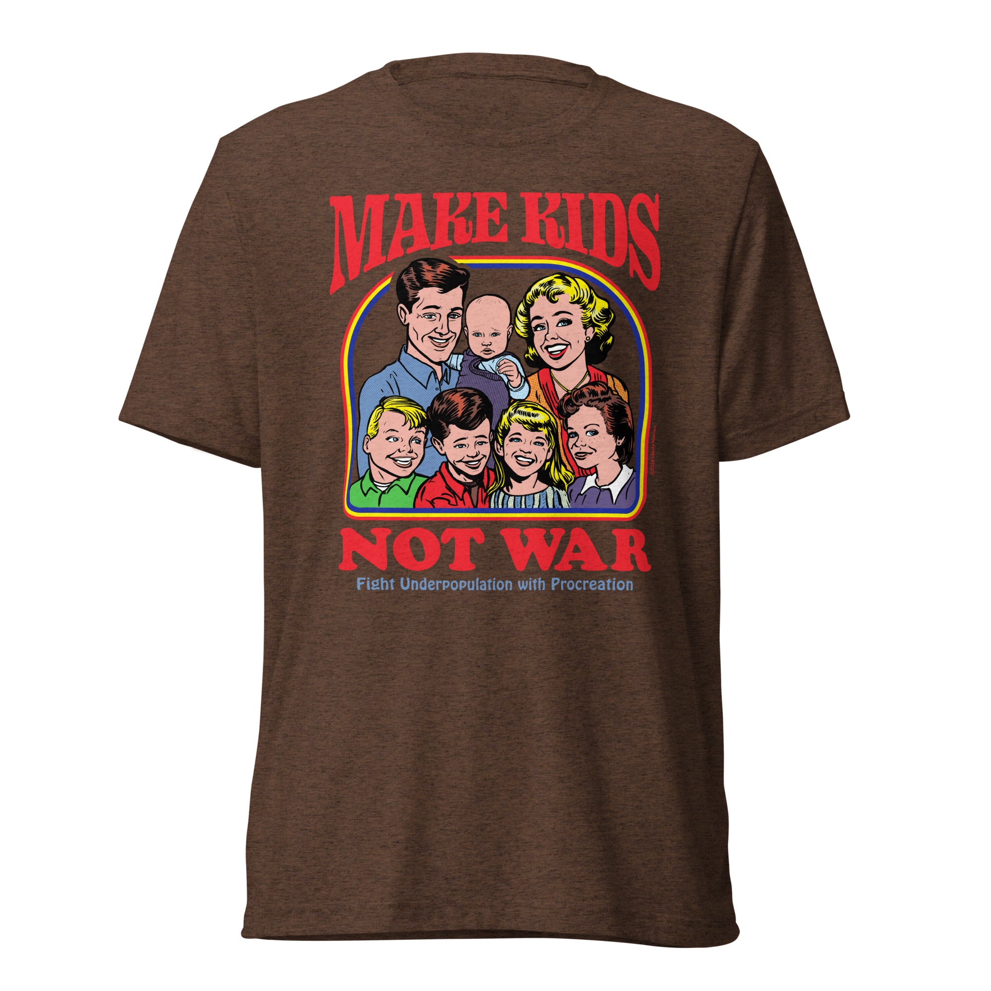 Make Kids Not War Tri-Blend Track Shirt