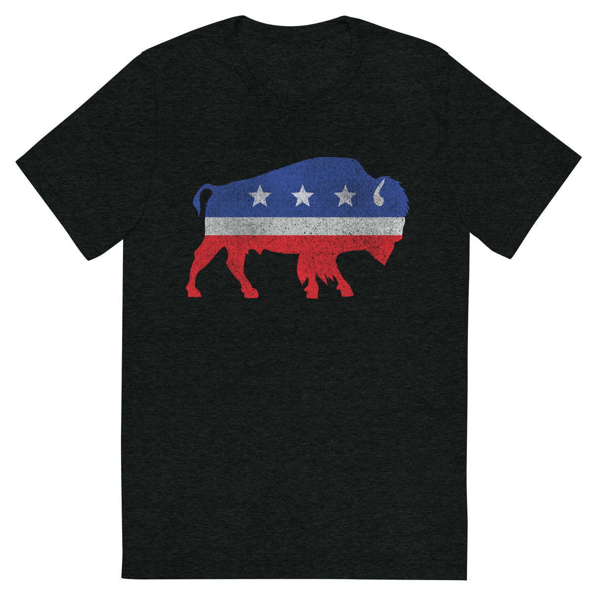 Independent Bison Distressed Tri-Blend Track Shirt