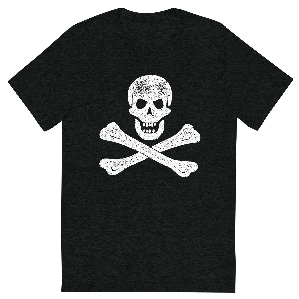 Crossbones Jolly Roger Tri-Blend Track Shirt
