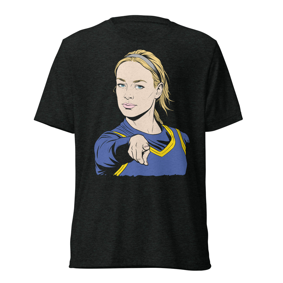 Sophie's Point Gym Tee in Charcoal Black