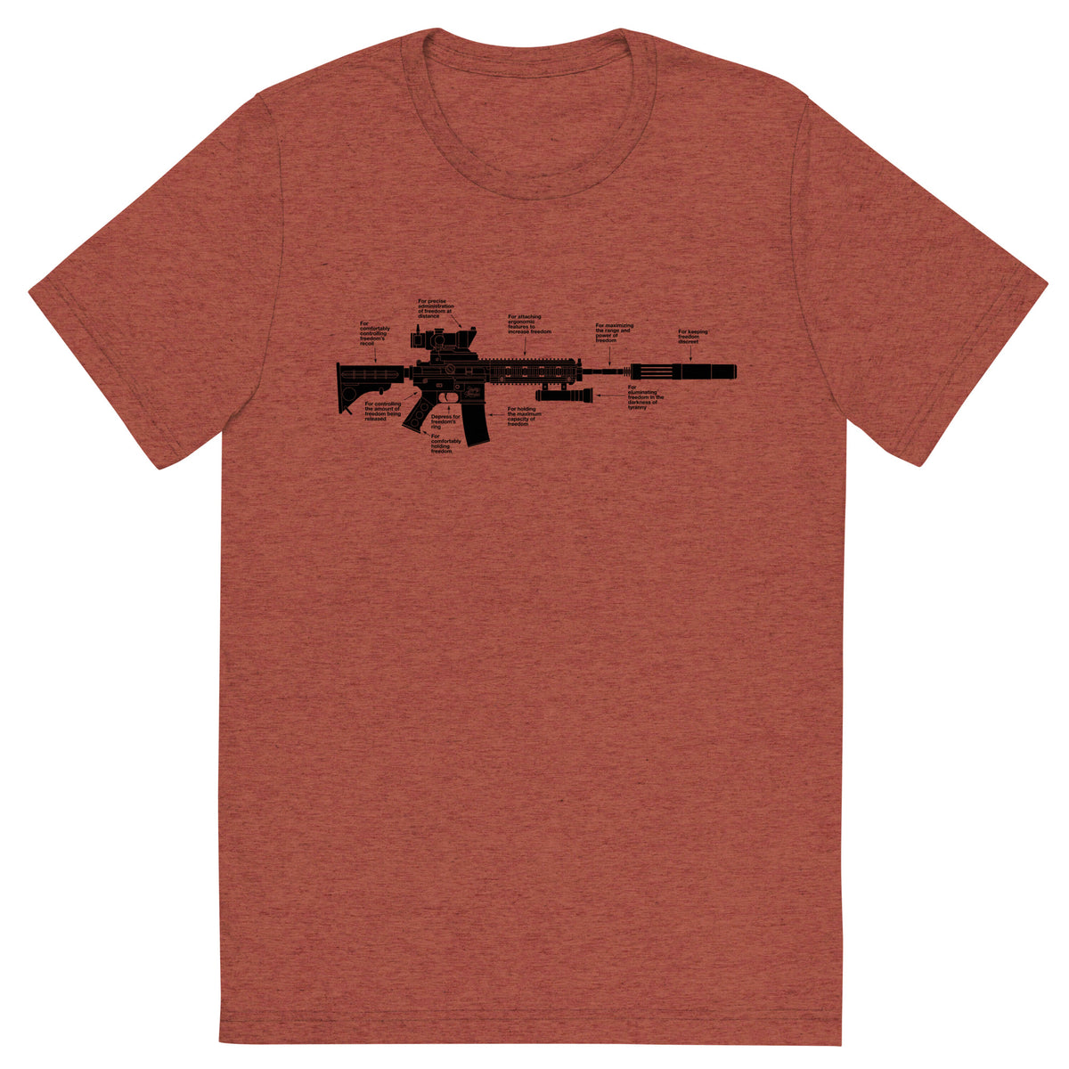 Components of Freedom Unisex Tri-Blend Track Shirt