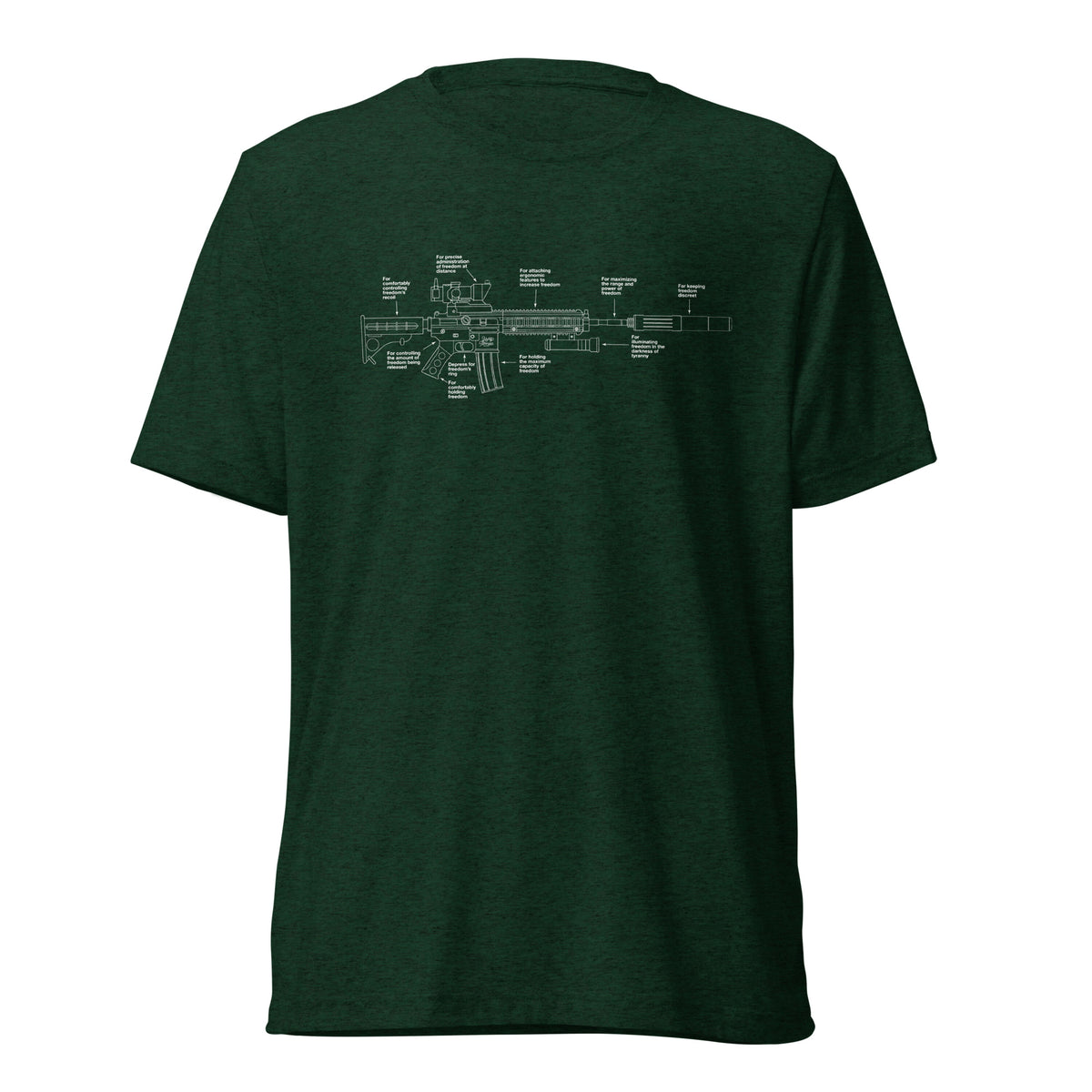 Components of Freedom Unisex Tri-Blend Track Shirt